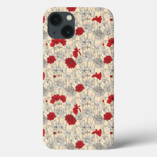 iPhone 13 Coque Poppies rouges