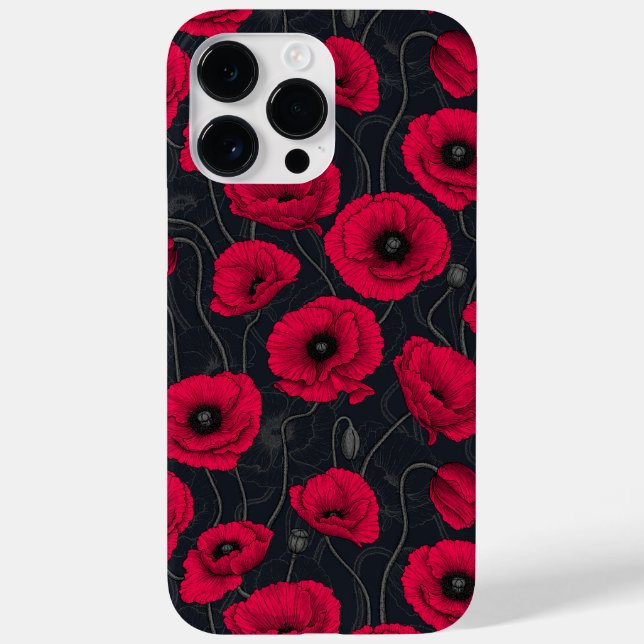 Coques Case-Mate iPhone Poppies rouges (Verso)