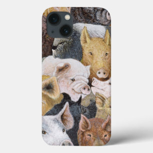 Etui iPhone 13 Porcs en abondance
