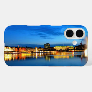 Coque Pour iPhone 16 Port de Hambourg Hafen Deutschland Alster Nuit
