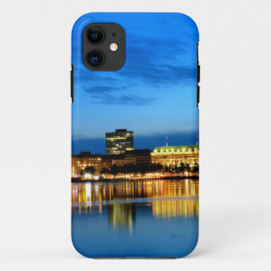 Coque iPhone 11 Port de Hambourg Hafen Deutschland Alster Nuit