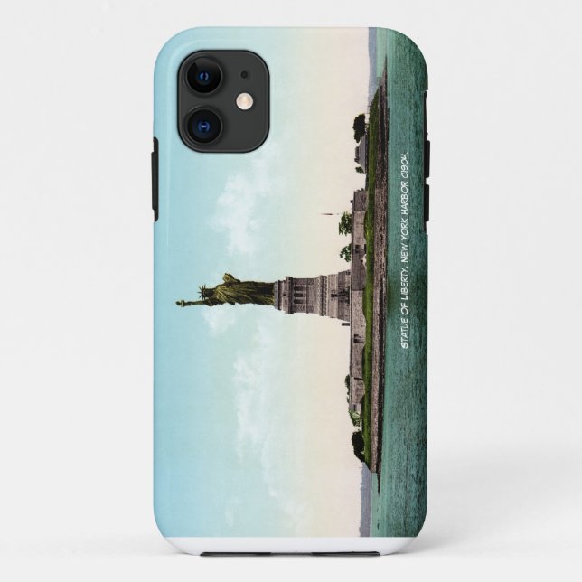 Coques Case-Mate iPhone Port de New York, Statue de la Liberté (Dos)