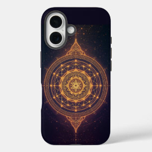 Coque Pour iPhone 16 Portail de la Lumière Infinie – Un Mandala Sacré