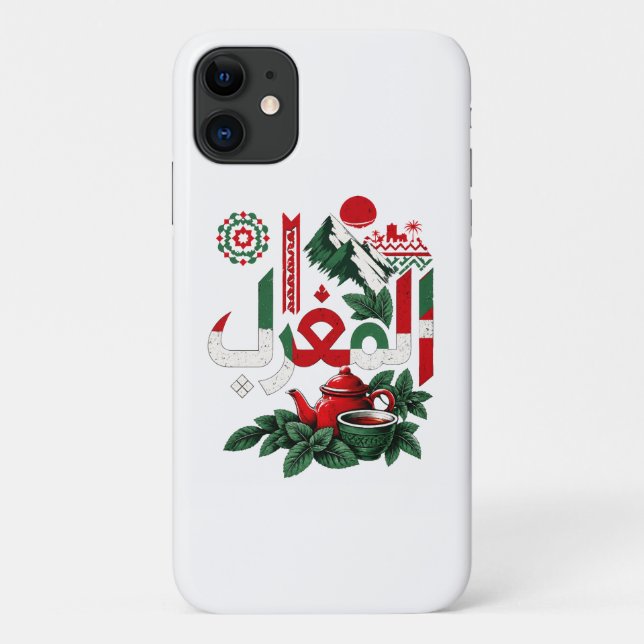 Coques Case-Mate iPhone Porte-clés Patrimoine Marocain | Anneau de Clé d'A (Dos)