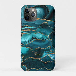 Case-Mate iPhone Case Porte de Parties scintillant Turquoise bleue et or