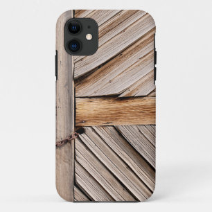 Case-Mate iPhone Case Porte en bois rustique avec serrure à chaîne