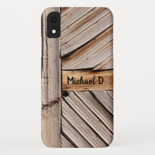 Case-Mate iPhone Case Porte en bois rustique personnalisable avec serrur
