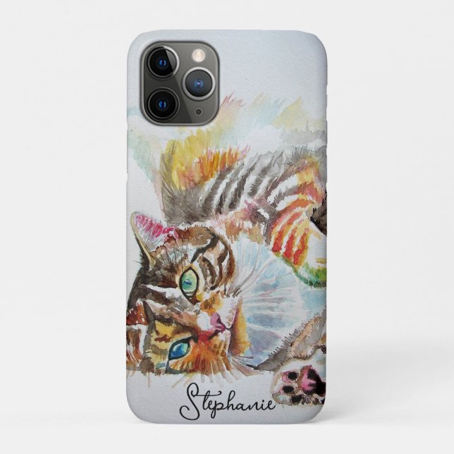 Coques Case-Mate iPhone Porte-monnaie pour femmes en aquarelle représentan (Dos)