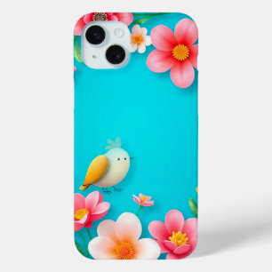 Coque Case-Mate iPhone Porte-oiseau à cadre Blue Bird pour usage quotidie