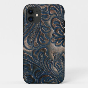 Case-Mate iPhone Case Porté Vintage Embossé en cuir Brown foncé Coque-Ma