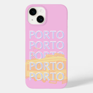 Coque Case-Mate iPhone Porto Travel Art, Portugal Travel Art, Preppy Pink