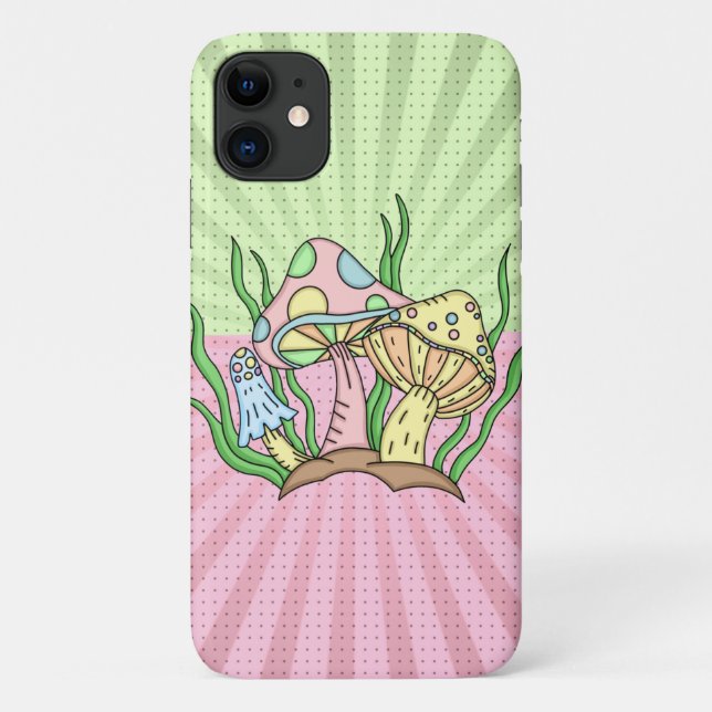 Coques Case-Mate iPhone Portobello Mushroom Cute Pastel (Dos)