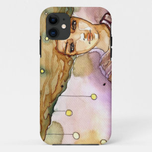 Coques Pour iPhone Portrait abstrait et jolie femme