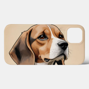 Case-Mate iPhone Case Portrait Beagle vintage dans le style rétro du mil