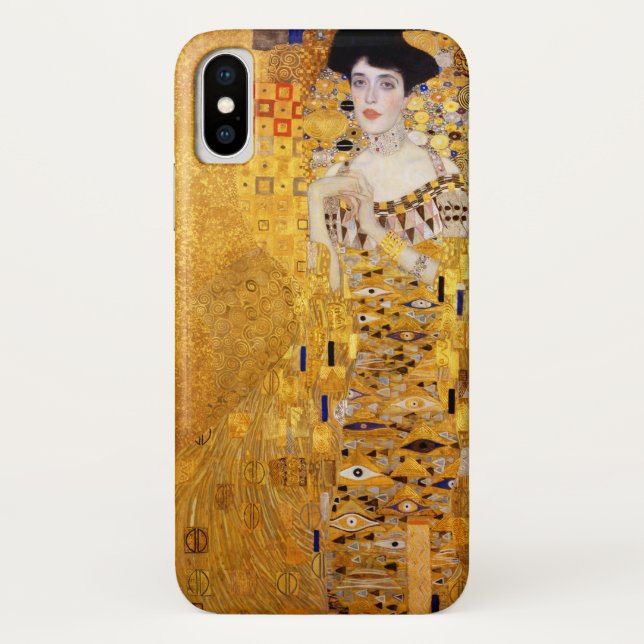 Coques Case-Mate iPhone Portrait d'Adele Bloch-Bauer I par Gustav Klimt (Dos)