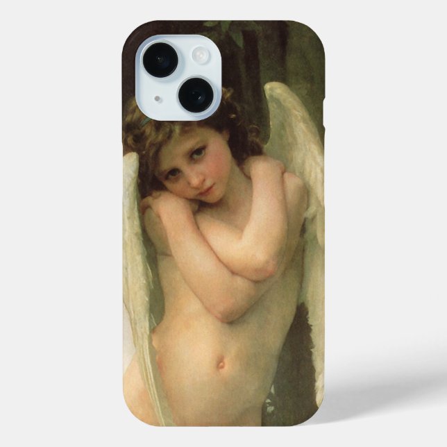 Coques Case-Mate iPhone Portrait d'ange de Cupid (Cupidon) par Bouguereau (Verso)