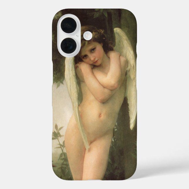 Coques Case-Mate iPhone Portrait d'ange de Cupidon par Bouguereau (Verso)