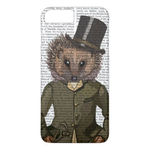 Coque iPhone 8 Plus/7 Plus Portrait de cavalier de hérisson