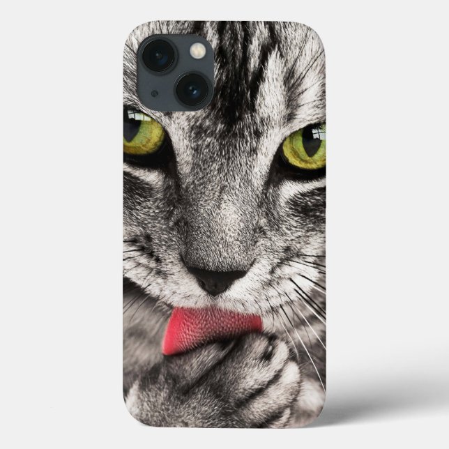 Coques Case-Mate iPhone Portrait de chat (Verso)
