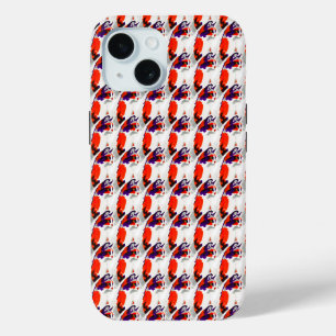 Coque Case-Mate iPhone Portrait de chat - Art Graphique Gras Orange et Vi