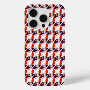 Coque Case-Mate iPhone Portrait de chat - Art Graphique Gras Orange et Vi