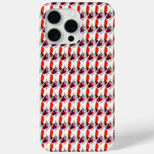 Coque Case-Mate iPhone Portrait de chat - Art Graphique Gras Orange et Vi