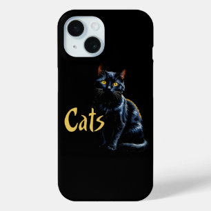 Coque Case-Mate iPhone Portrait de chat noir