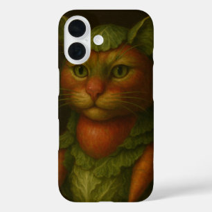 Coque Pour iPhone 16 Portrait de chat Renaissance