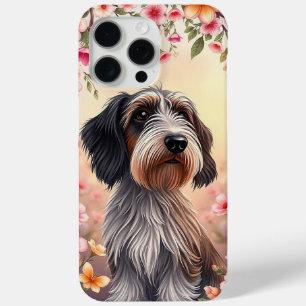 Coque Case-Mate iPhone Portrait de chien floral Esthétique moderne pour a
