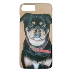 Case-Mate iPhone Case portrait de chien peinture de carlin noir et bronz