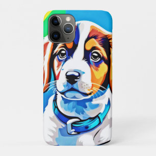 Case-Mate iPhone Case Portrait de chiot : Coupe colorée