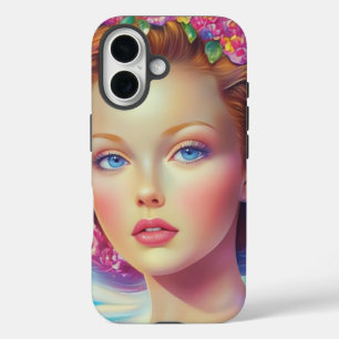 Coque Pour iPhone 16 Portrait de couronne éthérée