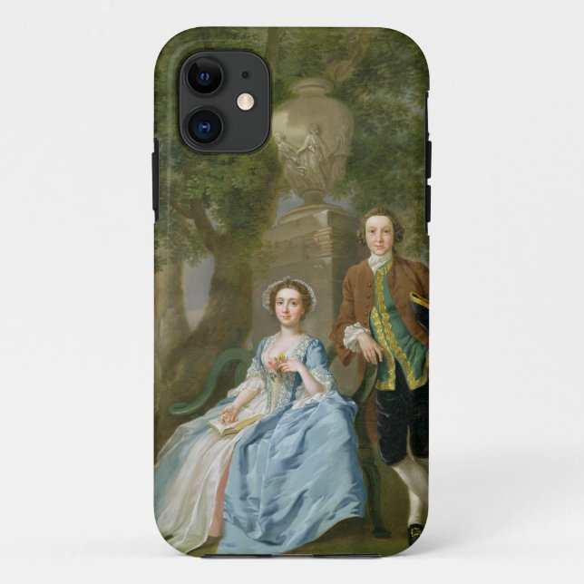Coques Case-Mate iPhone Portrait de George et de Margaret Rogers, (Dos)