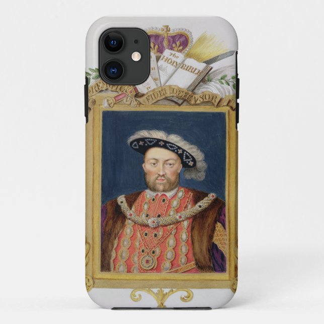 Coques Case-Mate iPhone Portrait de Henry VIII (1491-1547) comme défenseur (Dos)