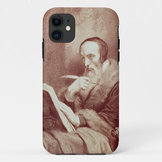 Coques Case-Mate iPhone Portrait de Jean Calvin (1509-1564) (gravure) (Dos)