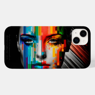 Coque Case-Mate iPhone Portrait de la couleur du visage de la femme