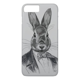 Case-Mate iPhone Case Portrait de lapin en costume