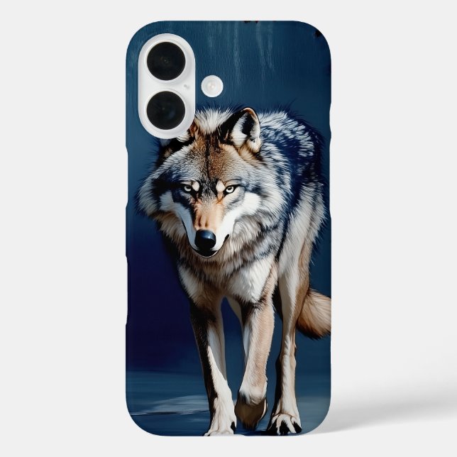 Coques Case-Mate iPhone Portrait de loup majestueux (Verso)
