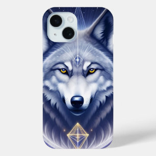 Coque Case-Mate iPhone Portrait de Loup Mystique Art