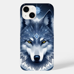 Coque Case-Mate iPhone Portrait de Loup Mystique Art