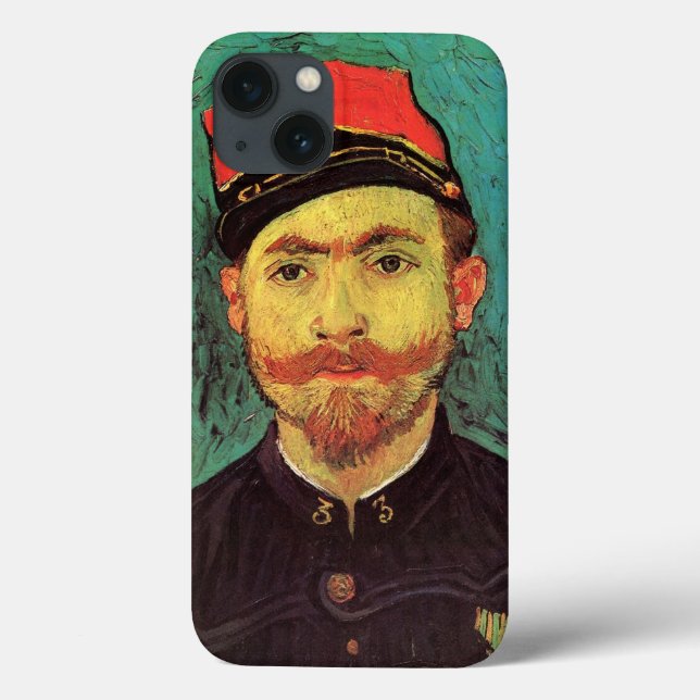 Coques Case-Mate iPhone Portrait de Milliet, L'Amant par Vincent van Gogh (Verso)
