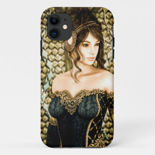 Coque iPhone 11 Portrait de Princesse de Conte de Fées Enchanté