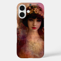 Portrait de style vintage de belle femme en rose