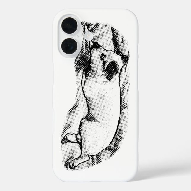 Coques Case-Mate iPhone Portrait de Terrier élégant avec de fines lunettes (Verso)