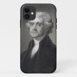 Case-Mate iPhone Case Portrait de Thomas Jefferson, gravé par le Br de