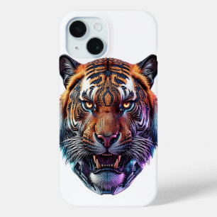 Coque Case-Mate iPhone Portrait de Tigre Bio-Mécanique Cybernétique