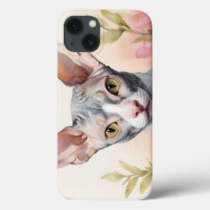 Case-Mate iPhone Case Portrait délicat à l'aquarelle du Cornish Rex