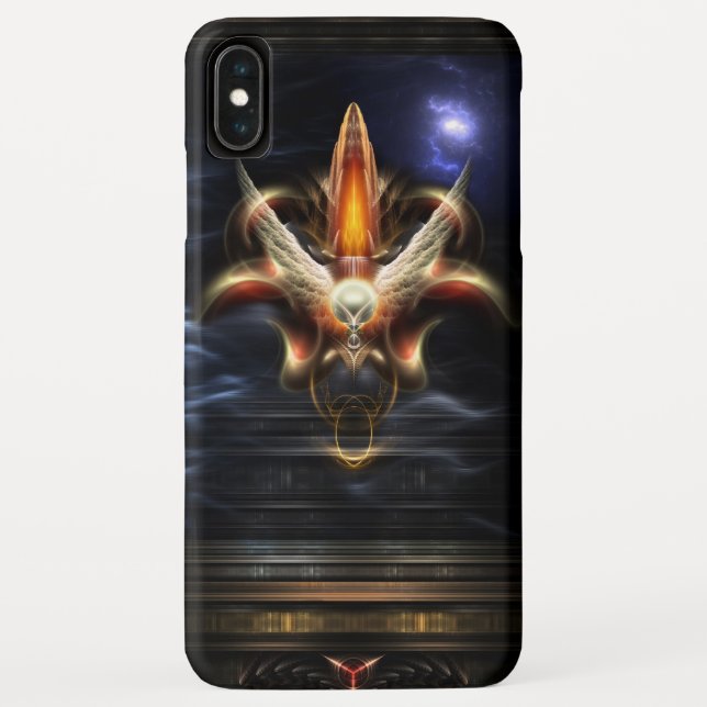 Coques Case-Mate iPhone Portrait d'incendie d'Akrellian (Dos)