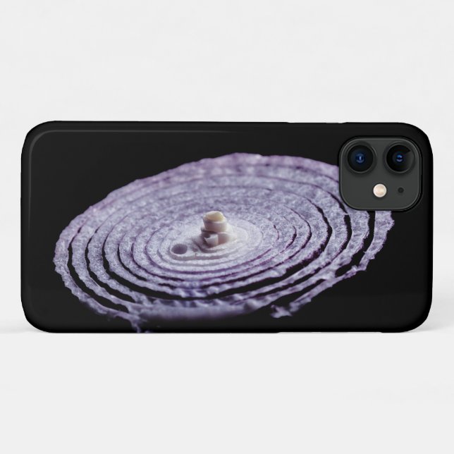 Coques Case-Mate iPhone Portrait d'oignon rouge (Dos (Horizontal))