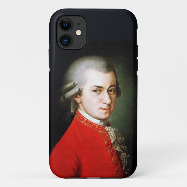 Coques Case-Mate iPhone Portrait du grand compositeur Mozart (Dos)